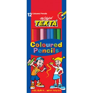 Coloured Pencils Texta (Pack of 12)