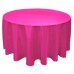 Round Plastic Tablecloth 213cm - Magenta (Each)