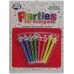 4 Colour Topped Candles (Pack of 8)
