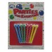 4 Colour Topped Candles (Pack of 8)