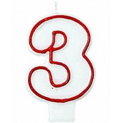 Candle - Number 3 (Each)