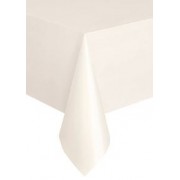 Rectangular Plastic Tablecloth 274cm x 152cm - Ivory (Each)
