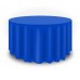 Round Plastic Tablecloth 213cm - Dark Blue (Each)