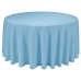 Round Plastic Tablecloth 213cm - Light Blue (Each)