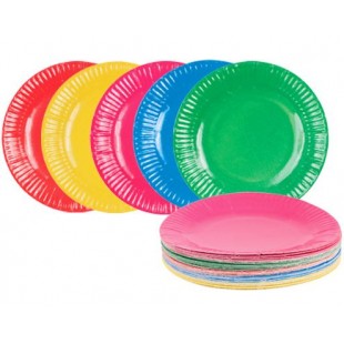 Coloured Paper Plates 23cm (Pack of 50)