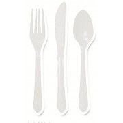 White Cutlery (Set of 25)