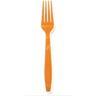 Deluxe Orange Forks (Pack of 25)