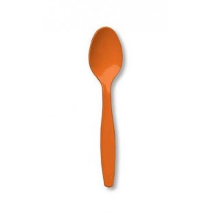 Deluxe Orange Dessert Spoons (Pack of 25)