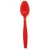 Deluxe Red Dessert Spoons (Pack of 25)