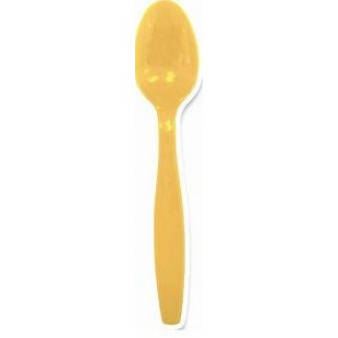 Deluxe Yellow Dessert Spoons (Pack of 25)
