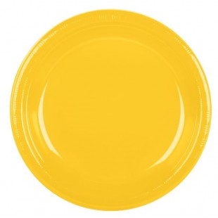 Yellow 260mm Banquet Plates (Pack of 25)