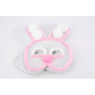 Mask Foam Rabbit White (Pack of 10) 