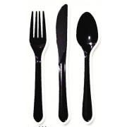 Black Cutlery (Set of 25)