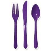 Purple Cutlery (Set of 25)
