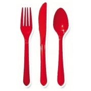 Red Cutlery (Set of 25)