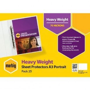 Sheet Protector Heavy Weight A3 Portrait (Pack of 25)