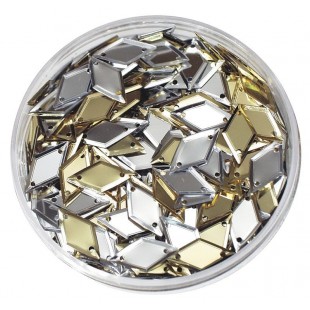 Sequins Gold & Silver Diamonds (50g)
