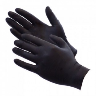 Black Nitrile Gloves - Large (Pack of 100)