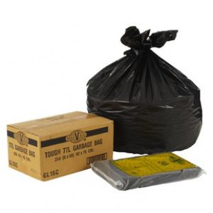 Garbage Bags - Bin Liners 77 Litres - H/Duty (Pack of 250)