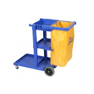 Edco Janitor Cart + 80L Bag