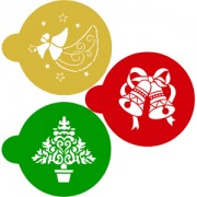 Christmas Plate Stencils Round (Pack of 6)