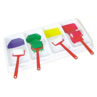 4 Bay Paint Roller Tray