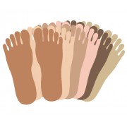 Paper Shapes Feet (Pack of 50)