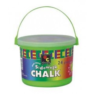 Chalk Thick Assorted Colours (Bucket of 24)