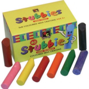 Crayons Stubbie Assorted (Pack of 40)