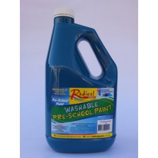 Radical Cascade Washable Pre-School Paint - Turquoise (2 Litres)