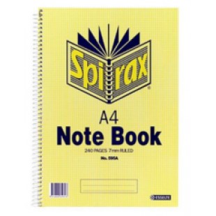 Spirax 595A Notebook A4