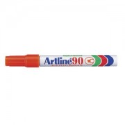 Artline 90 Perm - Red (Pack of 12)