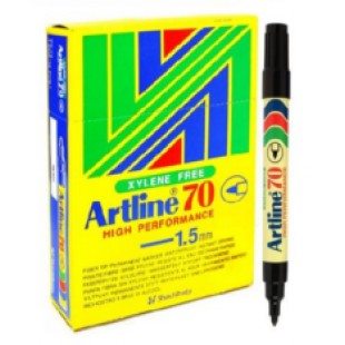 Artline 70 Perm - Black (Pack of 12)