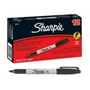 Sharpie Fine Point Marker - Black (Pack of 12)
