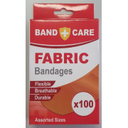 Fabric Bandage Strip Bandaidcare (Pack of 100)