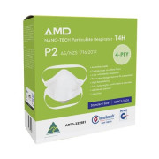 AMD P2 N95 Nano-Tech Respirator 4-Layer Masks with Headbands (Box of 50)
