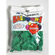 30cm Balloons Green Alpen (Pack of 100)