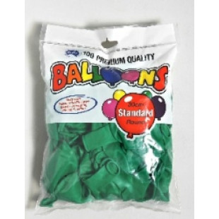 30cm Balloons Green Alpen (Pack of 100)