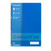 Notebook A4 120pg Blue Colourhide