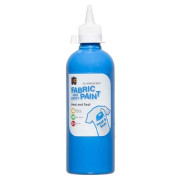 Fluorescent Fabric and Craft Paint 500ml Blue