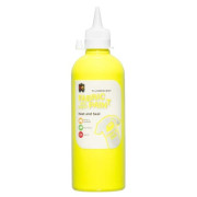 Fluorescent Fabric and Craft Paint 500ml Yellow