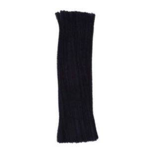 Pipe Cleaners Chenille Stems Black 300mm (Pack of 100)