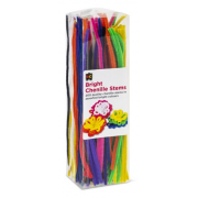 Pipecleaner Chenille Stems Bright 30cm (Pack of 200)