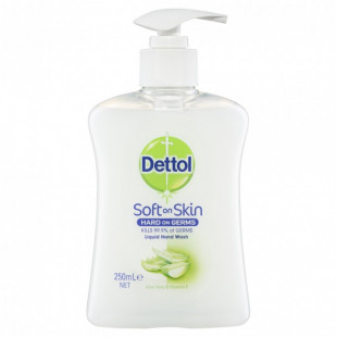 Liquid Handwash Dettol Antibacterial Pump Aloe Vera & Vitamin E 250ml