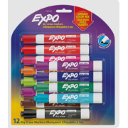 Whiteboard Marker Low Odour Vibrant Colour Expo (Pack of 12)
