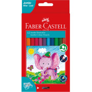 Jumbo Pencils With Sharpener Faber Castell (Pack of 12)