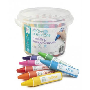 Crayon Easi-Grip Jumbo First Creations (Tub of 32)