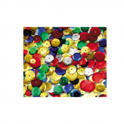 Sequins in a Jar 50g Embossed Round