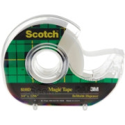 Tape Magic Scotch 810 19mmx33m On Dispenser  (Pack of 6)