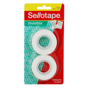 Tape Invisible Sellotape Refill 18mmx25m (Pack of 2)